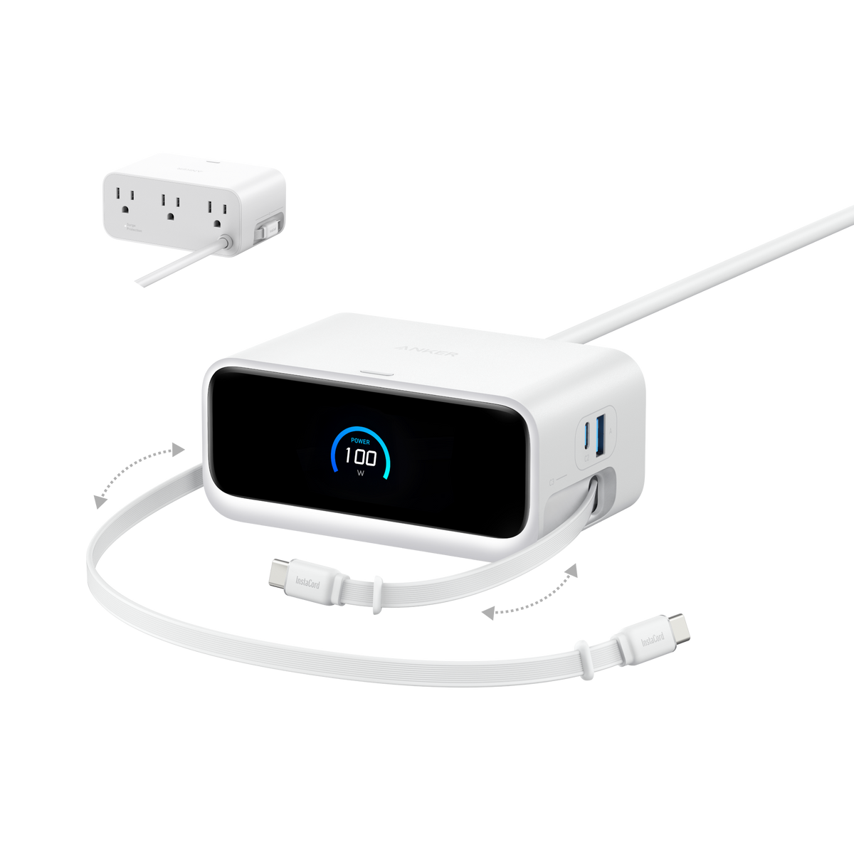 Anker Nano Charging Station (7-in-1, 100W) and Anker Nano Charger (45W) with Cable
