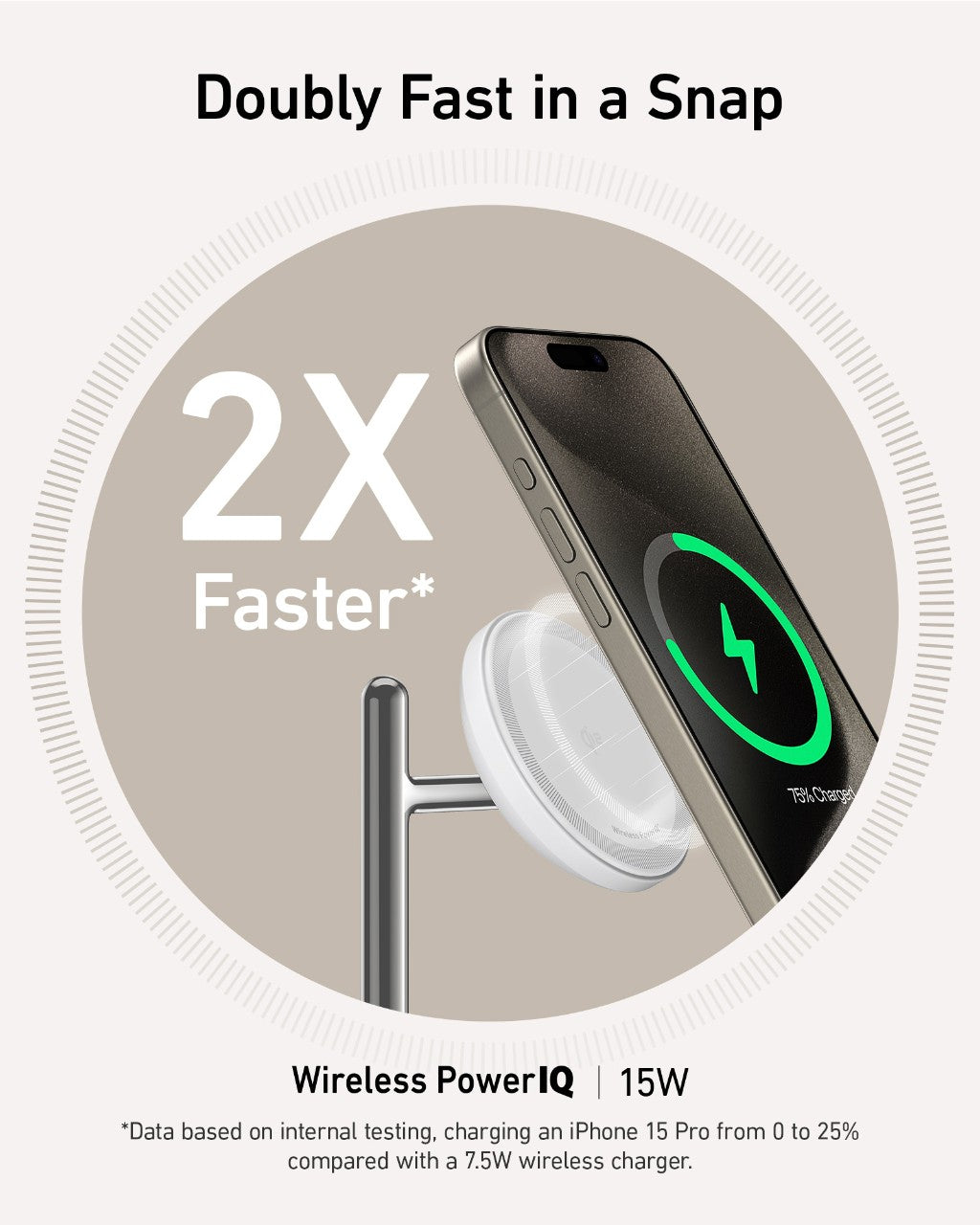 Refurbished Anker MagGo Wireless Charging Station (3-in-1 Stand)